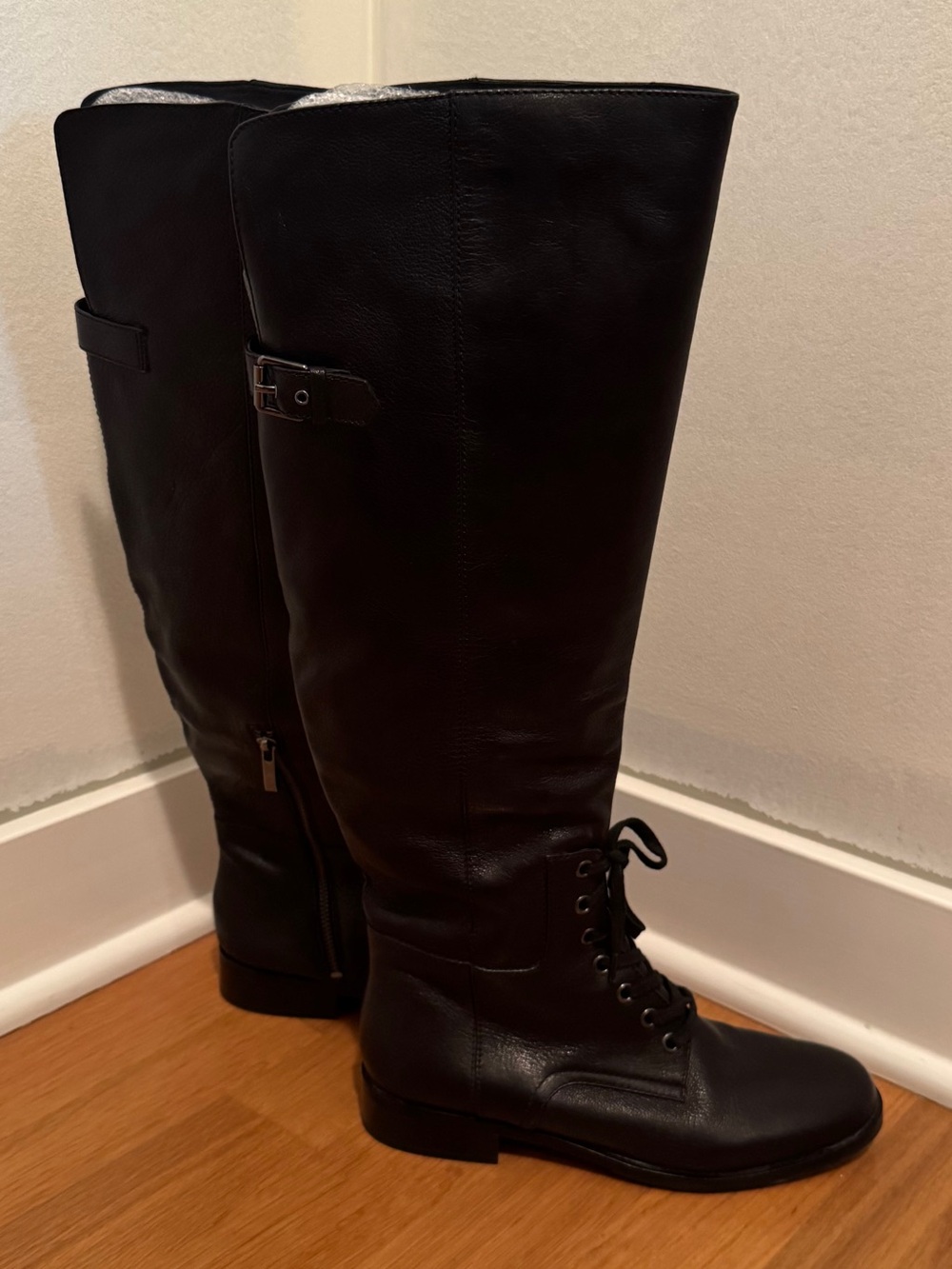Pour La Victoire black leather Cairo boots